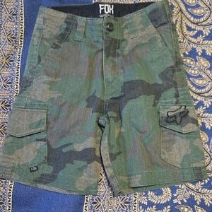 Fox Green Camouflage Cargo Shorts
